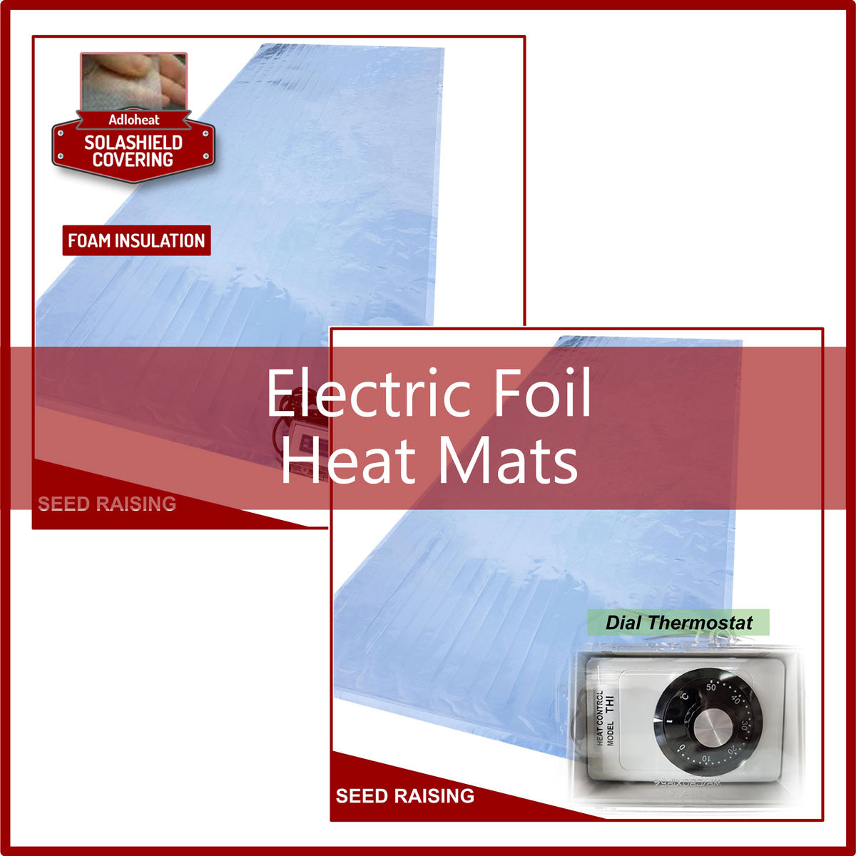 Plant Propagation & Seed Raising Electric Foil Heat Mats
