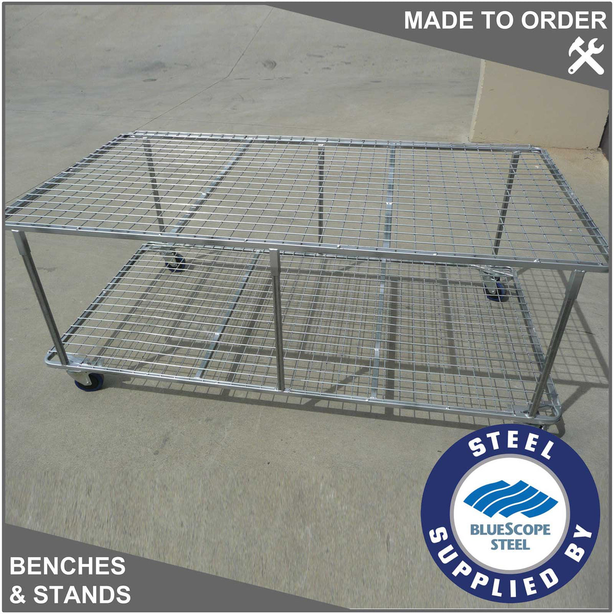 Flat Plant Benches - Nursery Benches - Greenhouse Benches - Adloheat